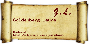 Goldenberg Laura névjegykártya